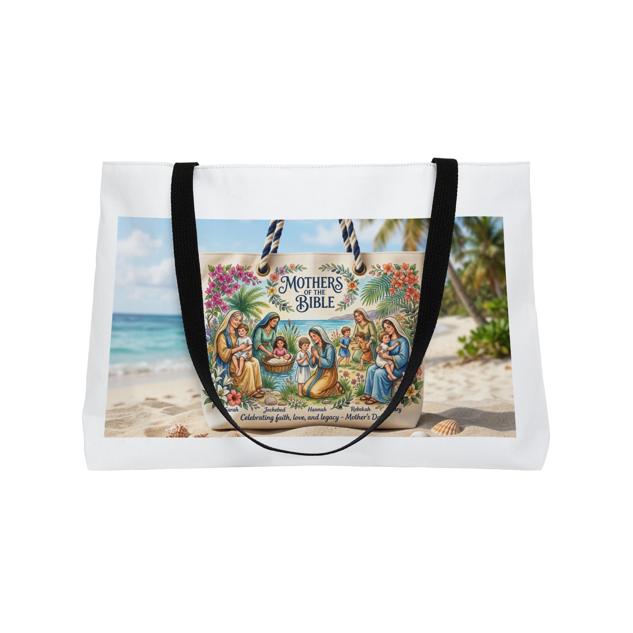 Weekender Tote Bag - Mother's Bible Illustrated Beach Carryall